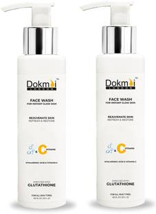 DOKMAI LONDON Face wash brightness skin tone and reduce pigmentation Hyaluronic acid hydrate plumps, and reduce fine lines (Pack 2) Face Wash