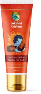 Lakshmi Krishna Red Sandal Exfoliate Scrubing  Face Wash
