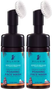 Pilgrim Volcanic Lava Ash Foaming  with Brush Face Wash