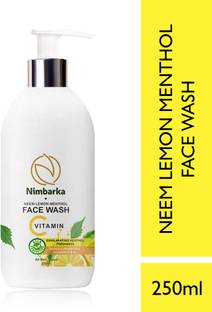 NIMBARKA Neem Lemon Menthol  Exhilarating Menthol Freshness, Skin illuminating With Vitamin C  For All Skin Types each 250Ml Pack of 1 Face Wash