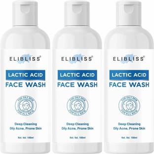 ELIBLISS Lactic Acid  for Deep Cleansing, Acne and Probe Skin - All Skin Type Face Wash