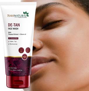 7days natural Brighten & Revive D-Tan  to Lighten Dark Spots & Even Skin Tone(100ml) Face Wash