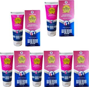 COSMORA SKIN SOUNDARYA FACEWASH FOR SKIN WHITENING & BRIGHTNING SKIN PACK OF - 70g x 5 Face Wash