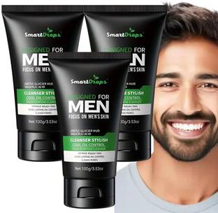 smartdrops Men Facewash For Skincare Essentials & Deep Cleansing | For All Skin Types  Face Wash