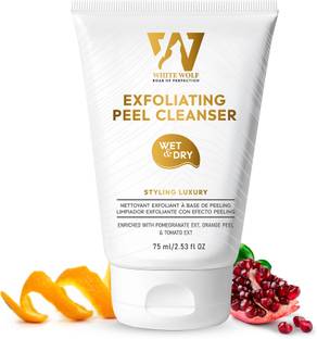 White Wolf Exfoliating Peel Cleanser Reduce Pigmentation & Skin Brightening Face Wash