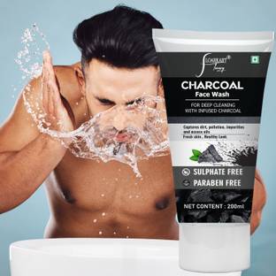 Floarkart Charcoal  For Healthy & Hydrated| Refines Skin Tone| Men & Women Face Wash