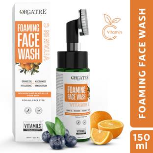 Orgatre Foaming Facewash Vitamin C | Target Acne Spots, Pigmentation & Uneven Skin Tone Face Wash