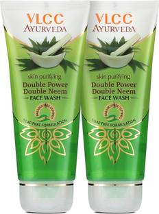 VLCC Ayurveda Double Power Double Neem Face Wash - 100 ml (Pack of 2) फेस वॉश