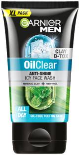 Garnier Men Oil Clear Deep Cleansing, with Mineral Clay and Menthol Face Wash