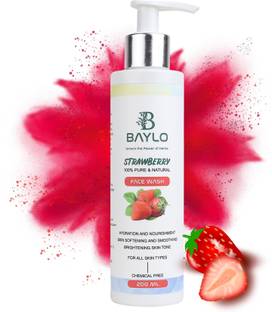 BAYLO Strawberry Facewash For Men & Women | Skin Brightining Face Wash