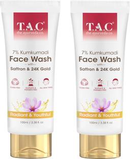 TAC - The Ayurveda Co. 7% Kumkumadi  for Glowing SKin with Saffron for Pollution & Dark Spots Face Wash