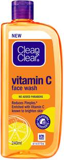 Clean & Clear Vitamin C| Reduces pimples | Enriched with Vitamin C to soothe skin Face Wash