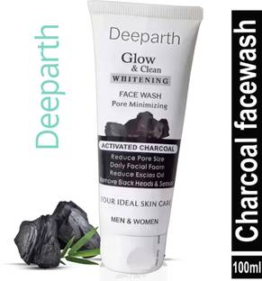 Deeparth Activated Charcoal Anti-Pollution for Deep Pore Cleaning, 200ml | Removes Dirt & Impurities | Suitable for Acne Prone Skin | CFW07 Face Wash