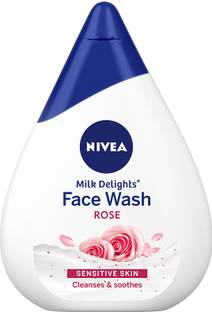 NIVEA Milk Delights Caring Rosewater For Sensitive Skin Face Wash