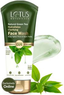 Lotus Botanicals Natural Green Tea HydraDetox Clarifying | Clear Toxins & Tighten Pores Face Wash