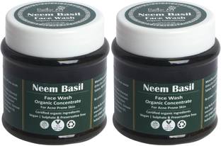 RUSTIC ART Organic Neem Basil  Concentrate 125g (Set of 2) Face Wash