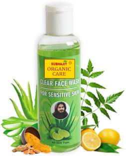 SUBHAJIT ORGANIC CARE Enrich With Aloe Vera, Neel & Basil For All Skin Types Clear Face Wash