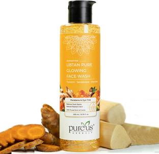 Pureus Herbals Somashree Ubtan Glow  – Deep Cleansing Formula with Natural Haldi & Kesar – No Parabens Face Wash