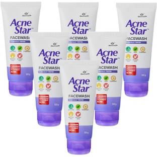 MANKIND Acnestar  50g Pack of 6 Face Wash