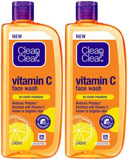 Clean & Clear Vitamin C| Reduces pimples | Enriched with Vitamin C to soothe skin Face Wash