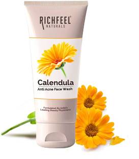 RICHFEEL Anti Acne Calendula  | For Acne, Pimple & Blemishes 100 g Face Wash