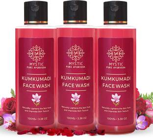 Mystic pure ayurveda Kumkumadi for Skin Brightening- 100ml- Combo Pack- BUY 2 GET 1 FREE Face Wash