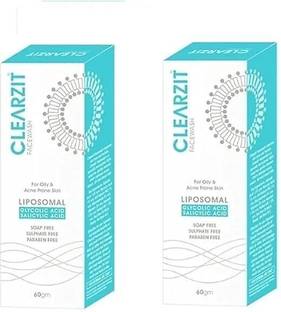 CLEARZIT face wash Sulphate free, paraben free ( pack of 2 ) Face Wash