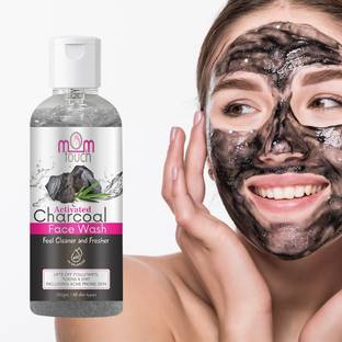 mom touch Natural Activated Charcoal Anti-Pollution Deep Cleaning & Oil Control  Face Wash
