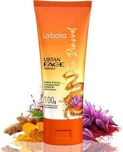 LABOLIA Ubtan for All Skin type with Turmeric & Saffron for Tan Removal and Brightening Face Wash