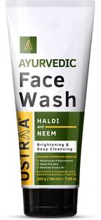 USTRAA Ayurvedic Haldi & Neem Face wash | Brightening & Deep Cleansing Face Wash