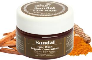 RUSTIC ART Organic Sandal Concentrate|Tan Free Glowing Skin| SLS Free Face Wash