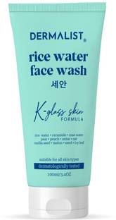 Dermalist Rice Water  K-Glass Skin Formula Gentle Cleansing for Glowing & Smooth Skin Suitable for All Skin Types Face Wash