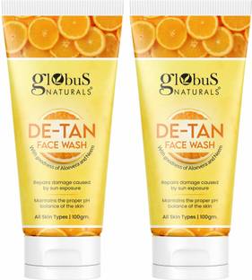 Globus Naturals De-Tan  For All Skin Types Face Wash