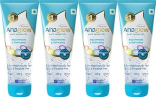 ahaglow Advanced  Gel 200g x Pack of 4 Face Wash
