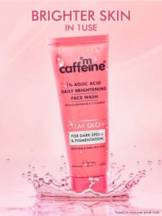 mCaffeine CLEAR GLOW 1%Kojic Acid Daily Brightening  | Dark Spots & Pigmentation Face Wash