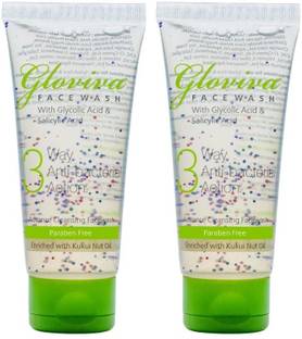 Gloviva 3 Way Antibacterial  100 ml | Salicylic Acid 0.5 % | Soap free Face Wash