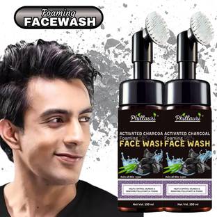 Phillauri Charcoal Cleanse Purifying Facial Wash Detoxify and rejuvenate with the power of activated charcoal Face Wash