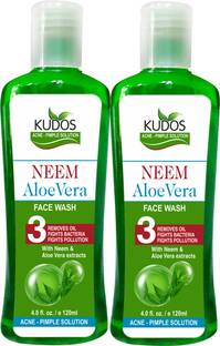 KUDOS Neem Aloevera  Ayurvedic X2 Pack Face Wash