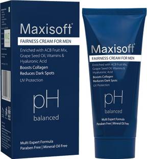 Maxisoft Fairness Cream For Men 50 gm| With Licorice, Aloe & Mulberry Face Wash