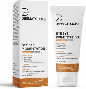 Dermatouch Bye Bye Pigmentation  Niacinamide, Kojic Acid, & Glutathione Face Wash