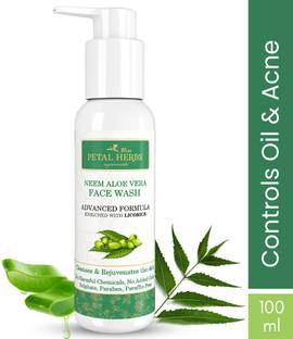 Petal Herbs Ayurveda Sulphate free Neem & Aloe Vera  - No Sulphate Paraben Paraffin Face Wash