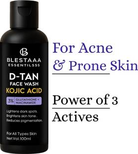 blestaaa essentialss Kojic Acid Bright & Even Tone with Niacinamide and Glutathione Men All Skin Types || Face Wash