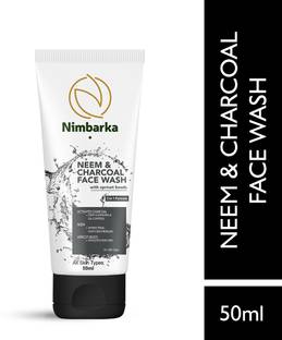 NIMBARKA Neem Charcoal , Deep Cleansing, Anti-Bacerial & Oil Control, For Men & Women Face Wash