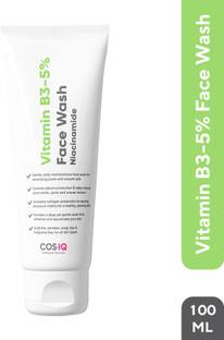 Cos-IQ Vitamin B3-5% Niacinamide  for Smooth and Even Skin, Acne Marks & Glowing Skin Face Wash