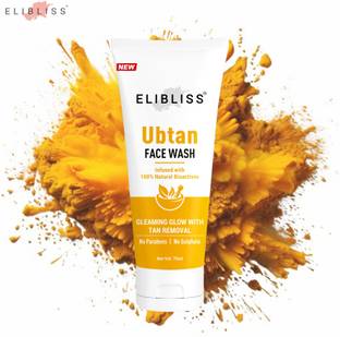 ELIBLISS Ubtan Skin Whiting with Turmeric, Saffron, Almond and Rose Water  Face Wash