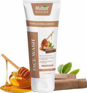 Multani Naturals Sandalwood & Honey  | Control Excess Oil I SLS & Paraben Free - Face Wash