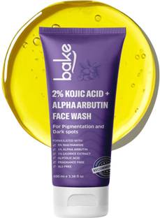 Bake 2% Kojic Acid  with Alpha Arbutin for Pigmentation, Dark Spots & Tan Removal Face Wash