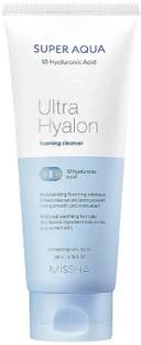 Missha SUPER AQUA ULTRA HYALRON FOAMING CLEANSER Deep cleansing with Hydration Face Wash