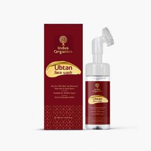 Indus Organics Ubtan Saffron Foaming FaceWash For Deep Cleansing,Oil,Tan Control, Glowing skin Face Wash