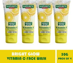 Nature's Essence bright glow vitamin c gel face wash 50gmx4(65mrpx4) Face Wash
